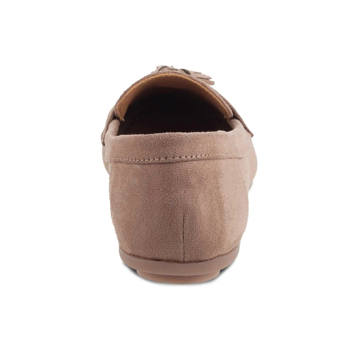 Compact Tresmode Jonum Beige Women's Dress Tassel Loafers