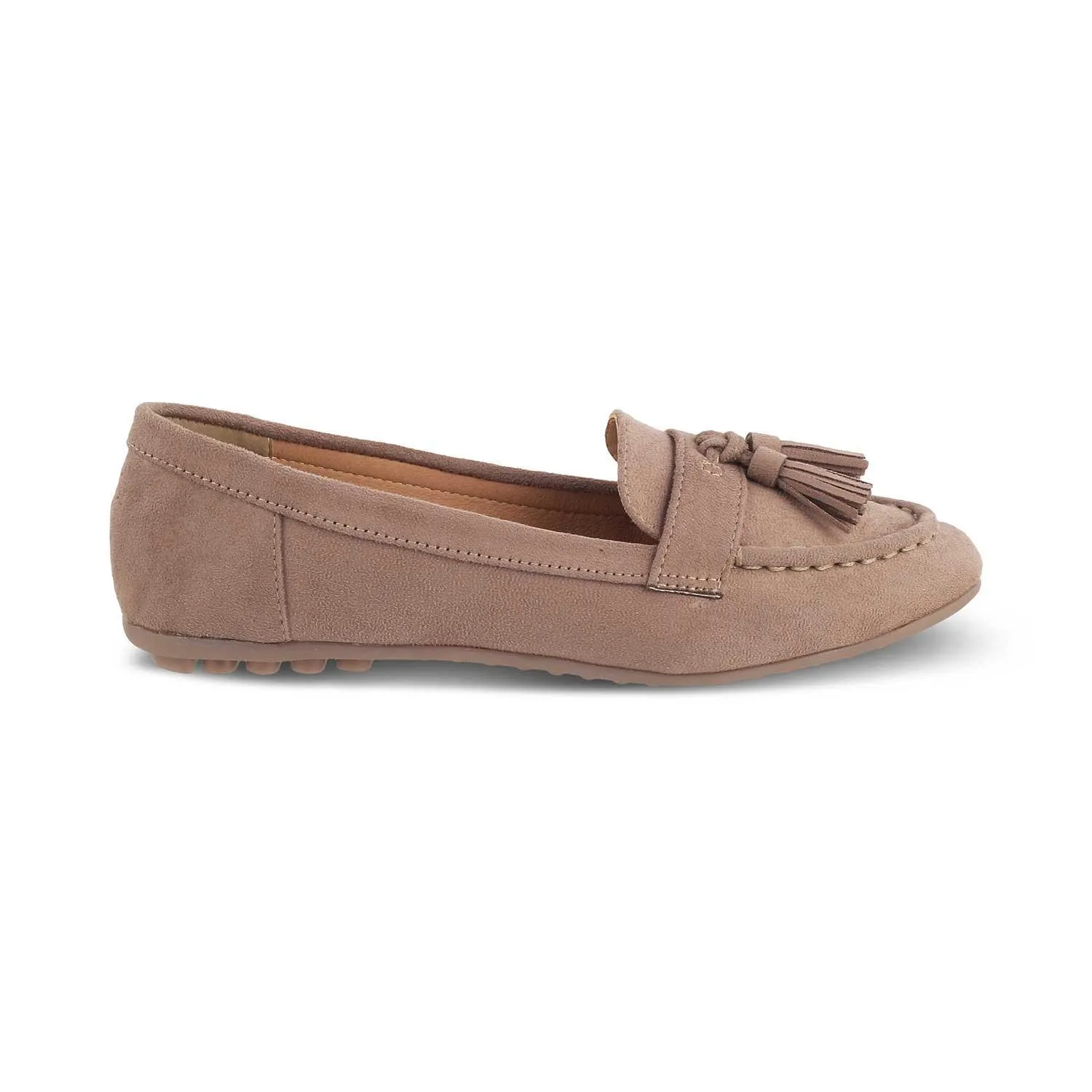 Tresmode Jonum Beige Women's Dress Tassel Loafers Everyday Cushioning Quick Move