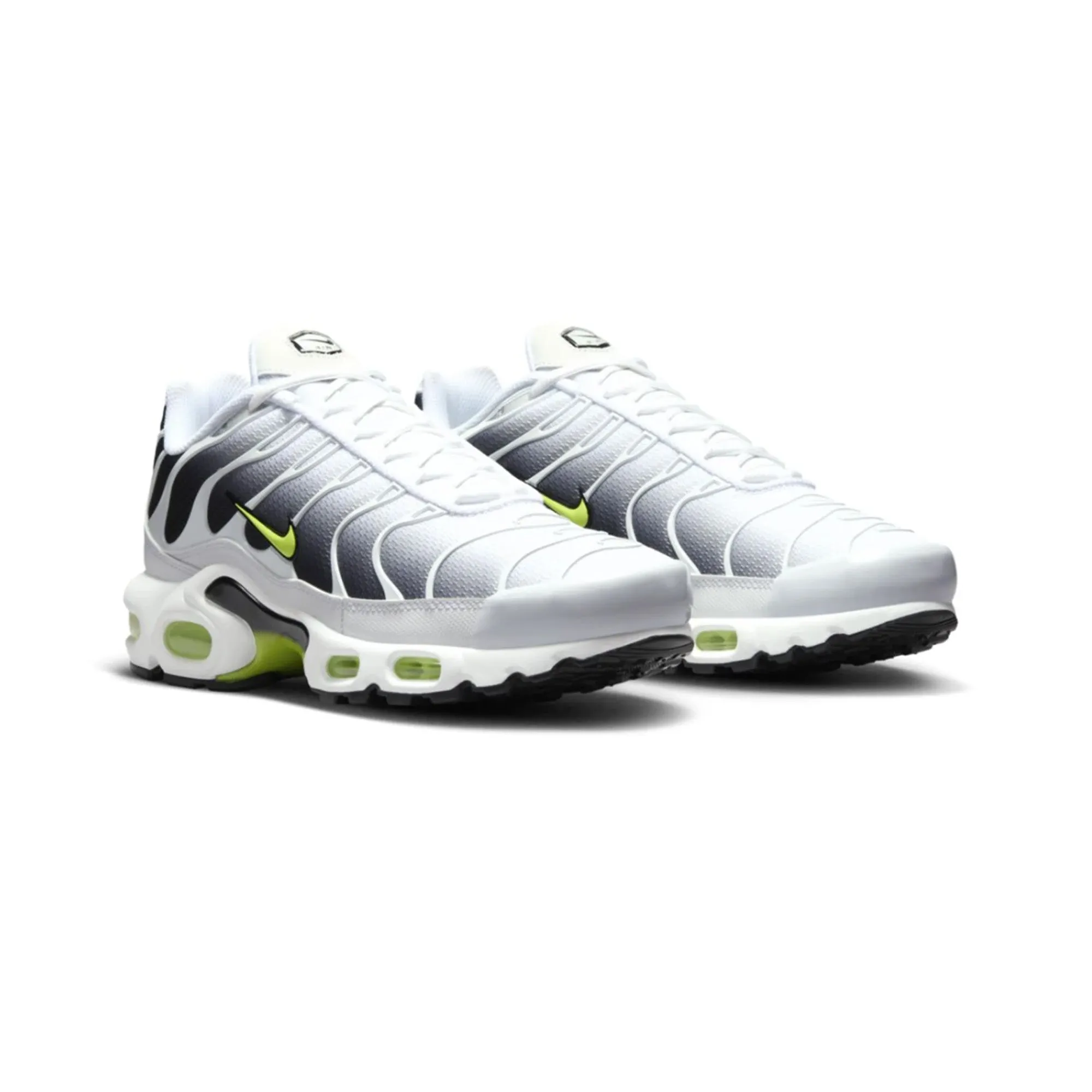 Nike Air Max Plus TN 'White Black Volt' (2024) Ultra Flex Grooves Flex Foam Responsiveness
