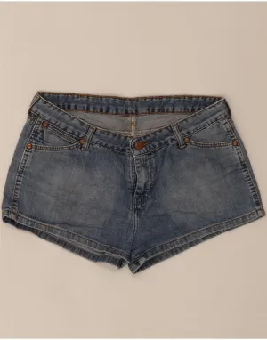 Active Flex Warm Mood WRANGLER Womens Lara Denim Hot Pants W32 Large Blue Cotton