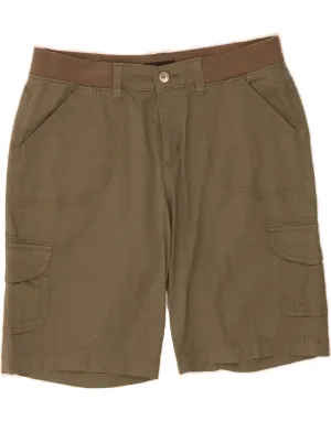 LEE Womens Cargo Shorts US 12 Large W34  Khaki Cotton Performance Comfort
