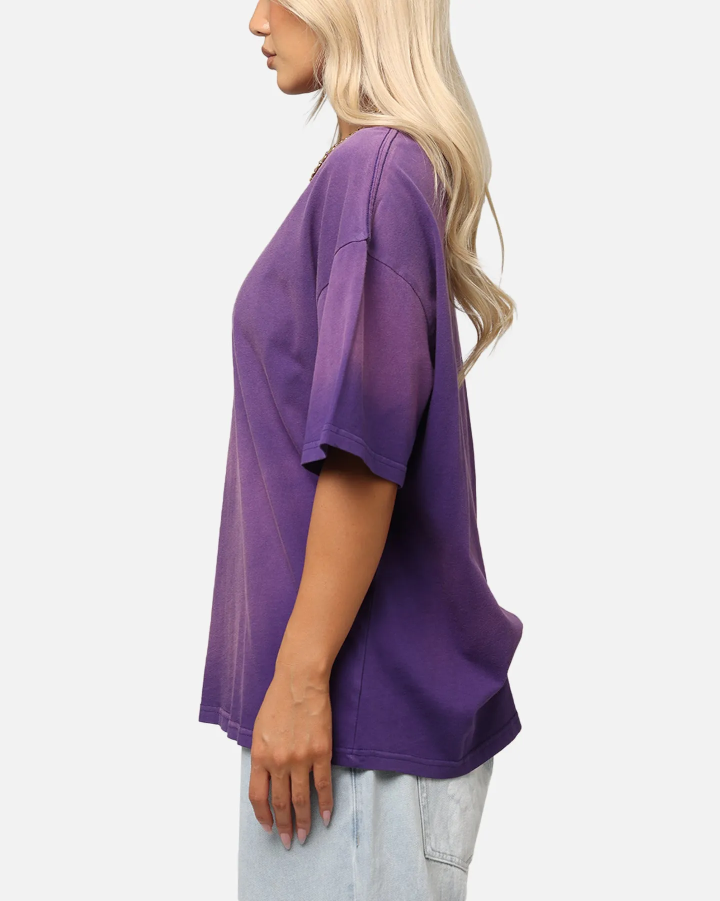 Soft and Light Culture Kings Sunfade T-Shirt Purple