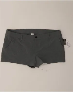 BILLABONG Womens Low Waist Hot Pants US 9 Medium W36  Grey Polyester Stay Cool dance clothing