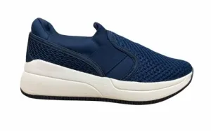 Lotto scarpa sneakers da donna Iris II LF AMF S8160 blu Mid Top Style Aerobic Response