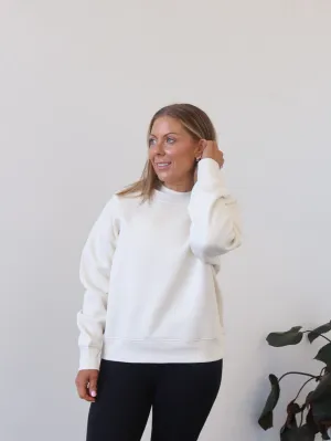 New Year's Eve wear Gracie Relaxed Crew - Ecru