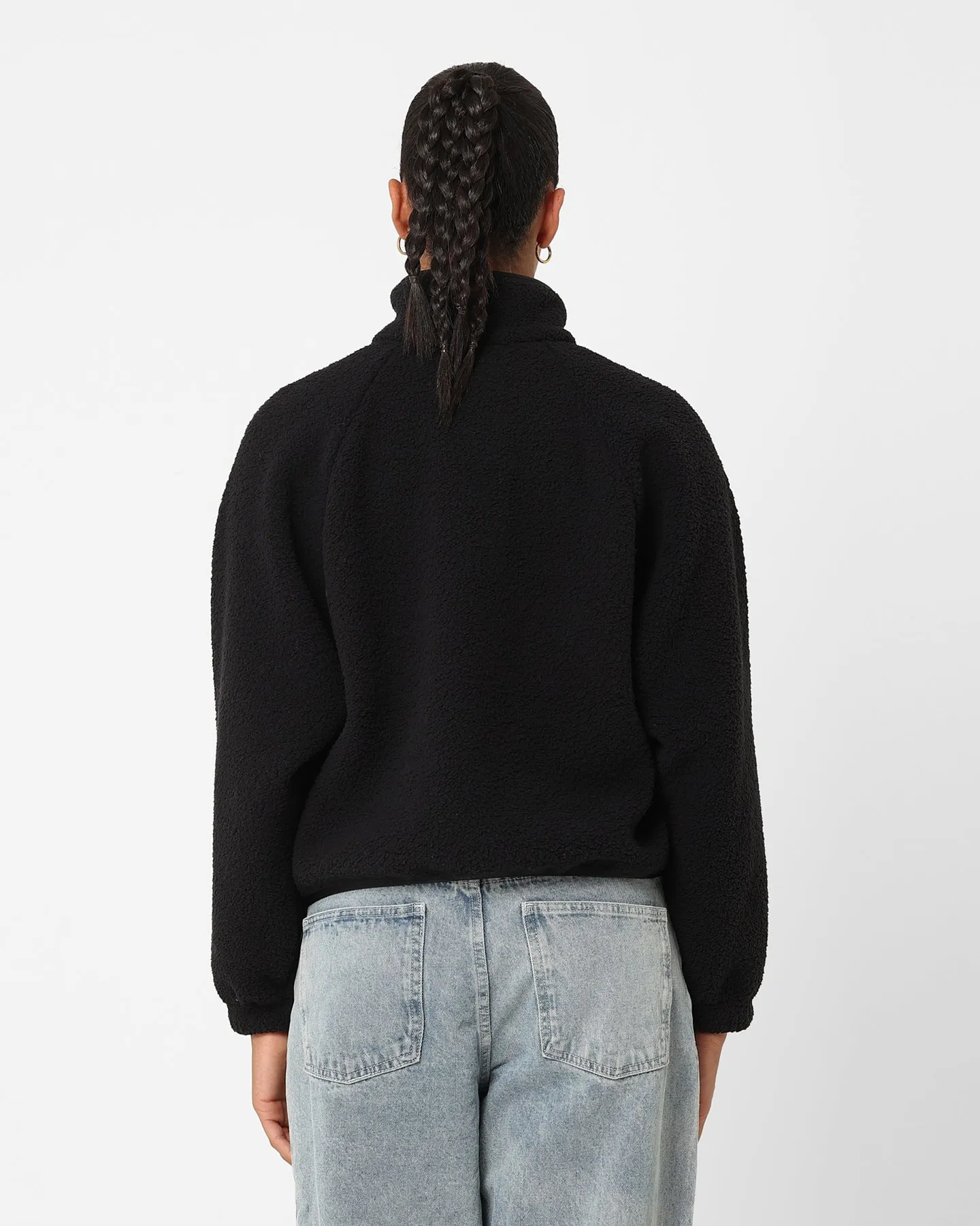 sunny - day look Praise Nike Women's Sportswear Sherpa Jacket Black/Black/White