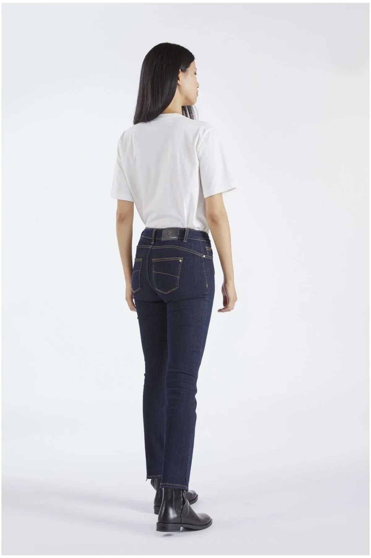 Caf??Noir Audrey denim slim ida donna superstretch C7JJ1001 B009 indaco Plain Favorite Neutral Look