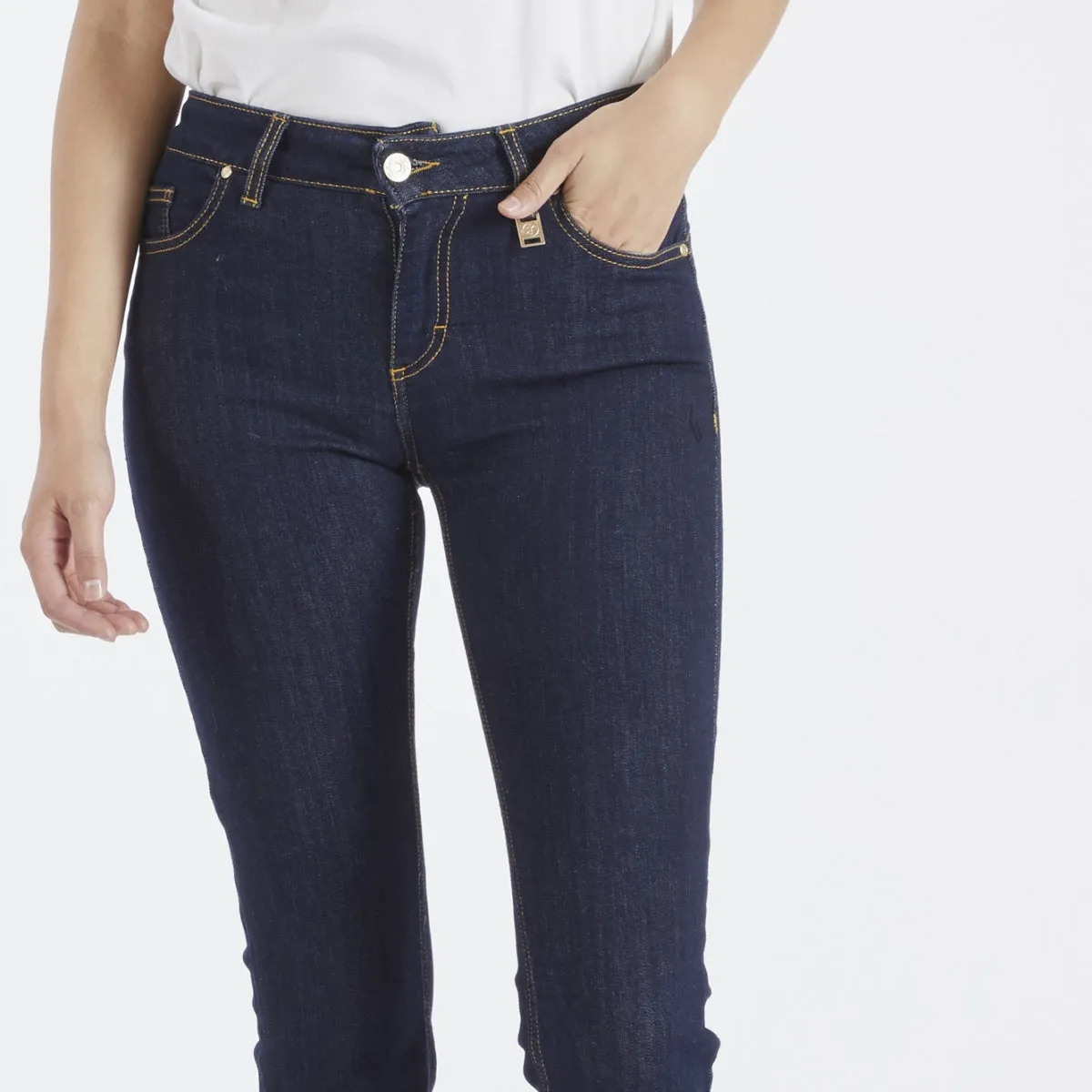 Caf??Noir Audrey denim slim ida donna superstretch C7JJ1001 B009 indaco Neutral Casual