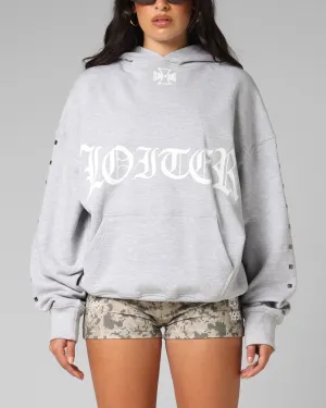 Loiter Bike Hoodie Grey Side Pockets