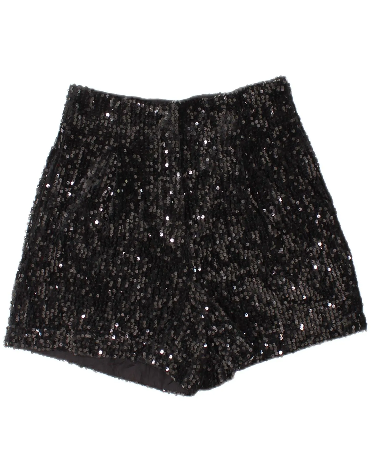 Perfect Style Roomy Fit ZARA Womens Casual Shorts Medium W28 Black Polyester