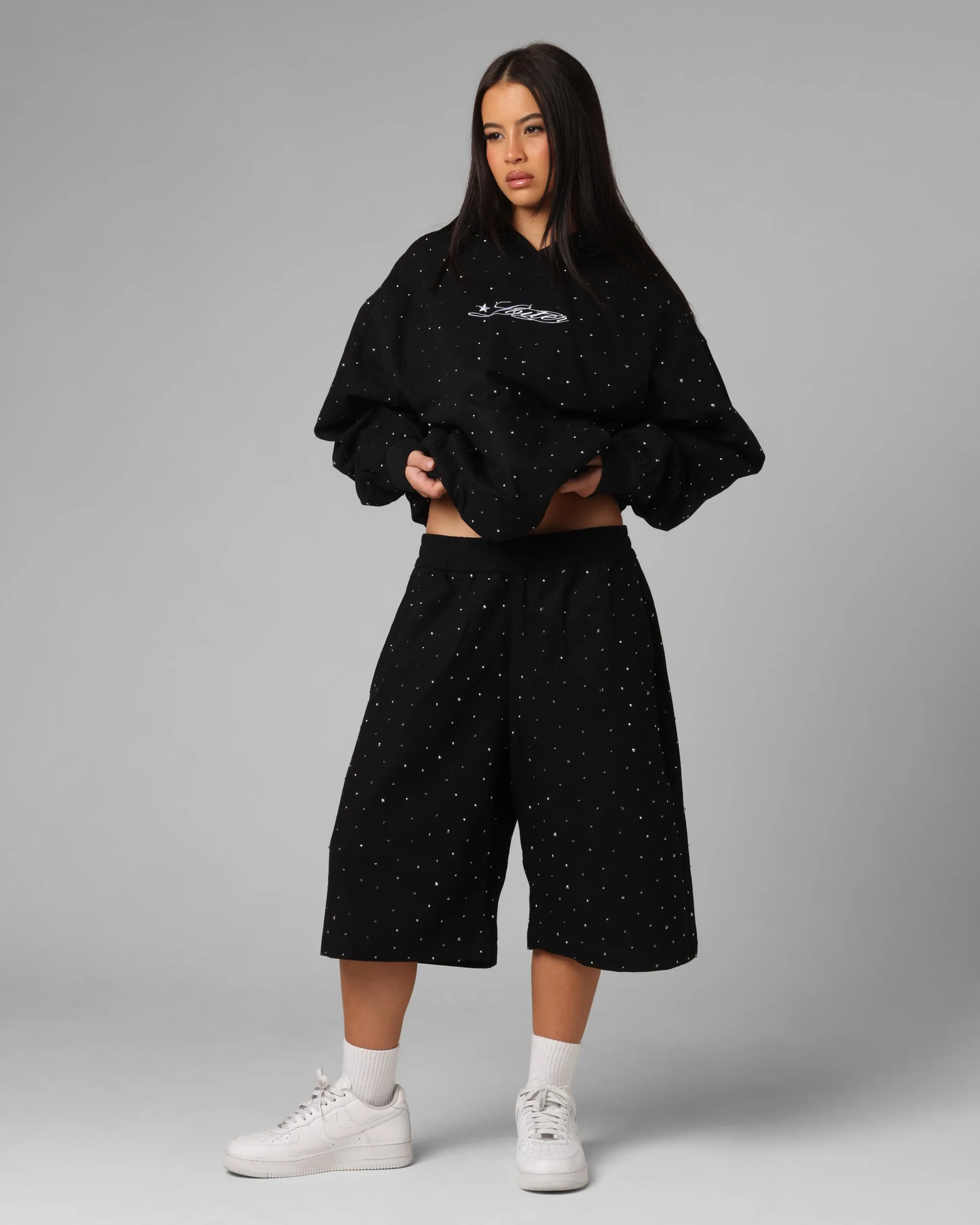 UV Protection Loiter Hail Storm Premium Hoodie Black