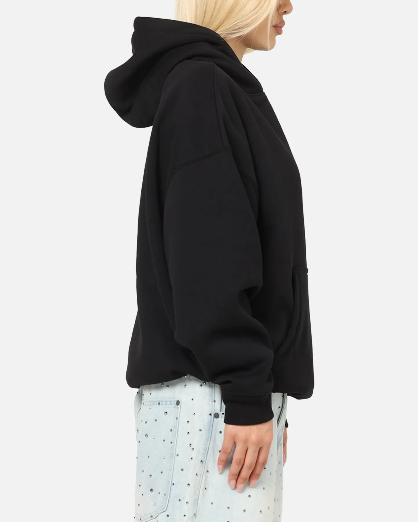 Lightweight Construction Saint Morta Muerte Boxy Hoodie Black