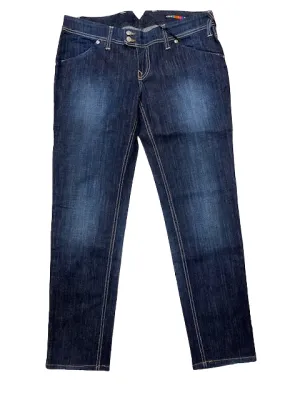 Utility Style Family Style Slim Clink jeans da donna doppio bottone 007031 J64 denim