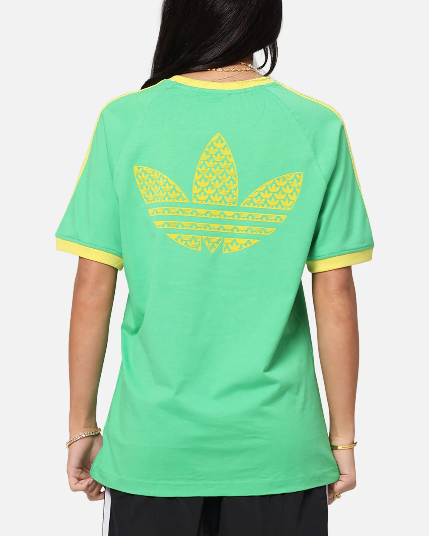 Adidas Monogram Cali T-Shirt Green Easy-to-Style Top