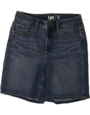 Ultra Soft Lining LEE Womens Regular Fit Mid Rise Denim Shorts US 6 Medium W26 Blue Cotton