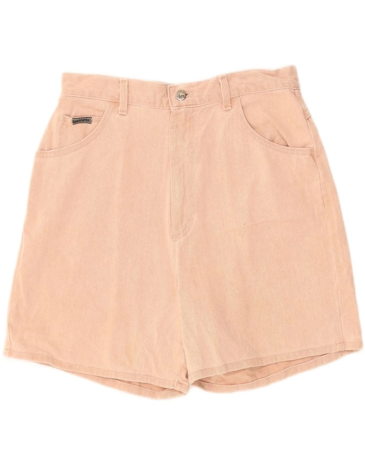 ski wear LEE Womens High Waist Denim Shorts US 14 XL W30  Pink Cotton