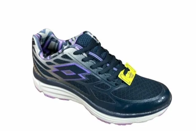 Lotto scarpa sneakers da donna Fox Ride AMF S4533 blu-viola ballistic - nylon - upper shoes print