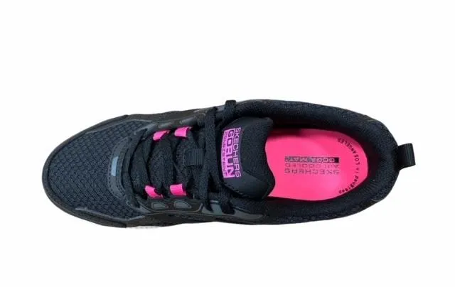 Contoured Footbed Shape Skechers scarpa da corsa da donna Go Run Consistent 128075/BKPK nero rosa