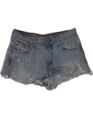 LEVI'S Womens Denim Shorts W28 Medium  Blue Cotton Modern Aesthetic