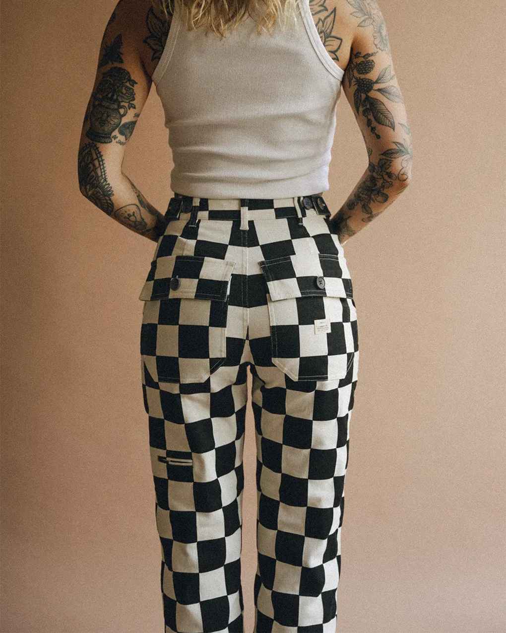 Minimalist Fit Fit Flex Service Fatigue Pants - Black Checkerboard