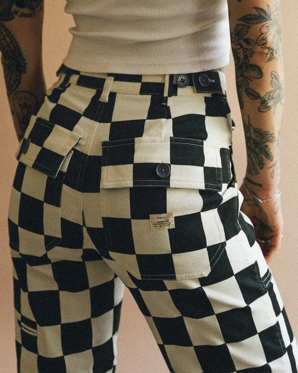 Service Fatigue Pants - Black Checkerboard MoistureControlLiner