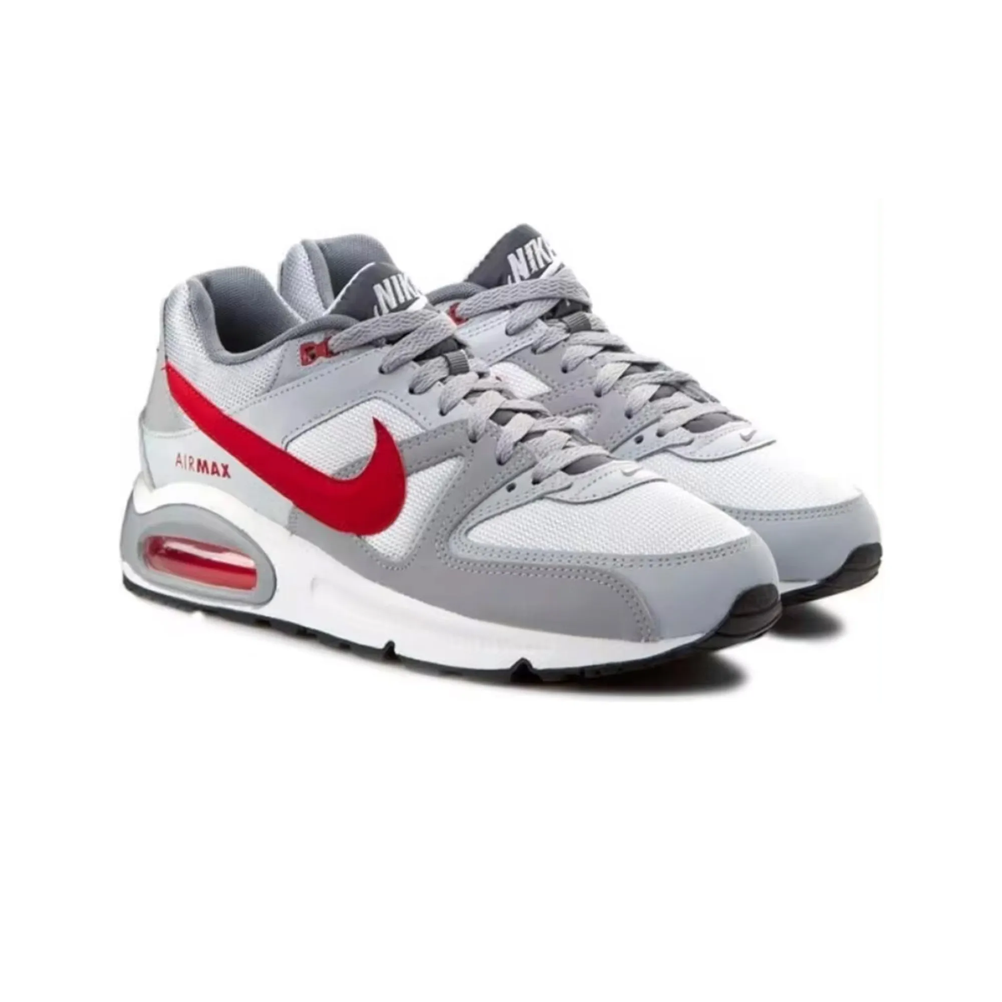 Nike Air Max Command 'White/Black-Max Orange' running in a pier area shoes