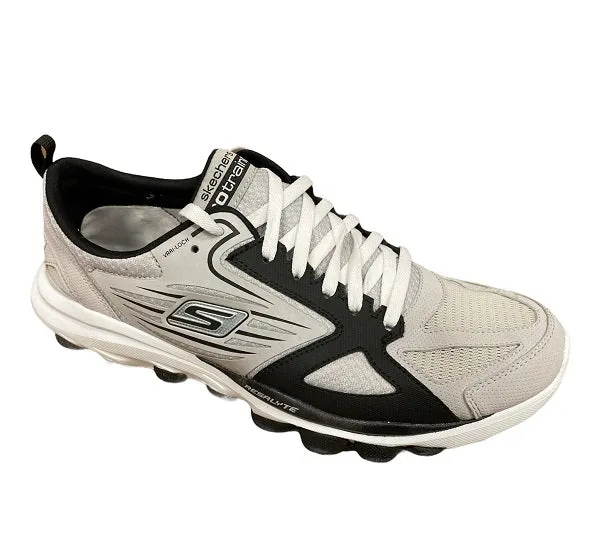 running footgear Smooth Surface Skechers scarpa da ginnastica da uomo Go Train 53503 LGBK grigio nero