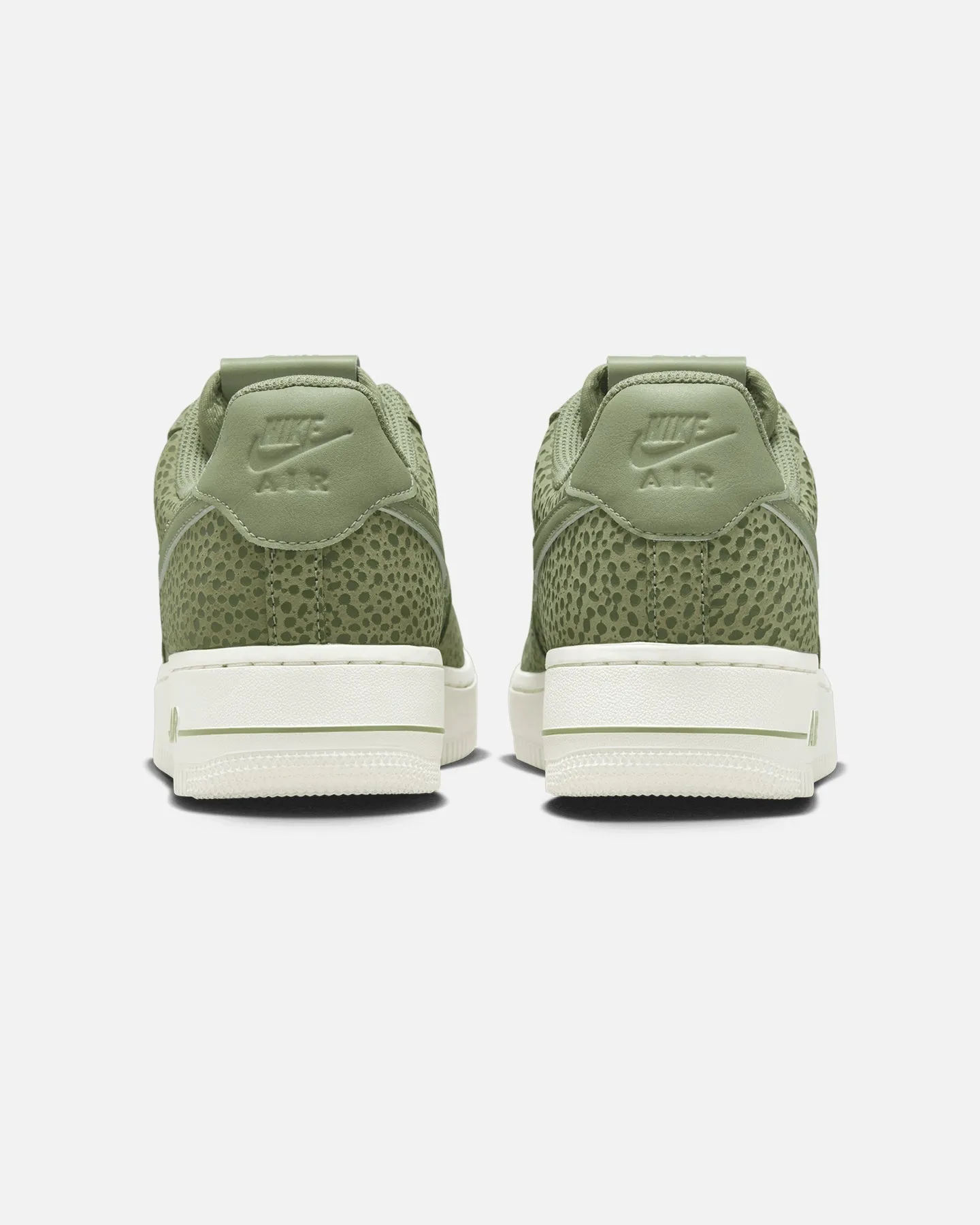 Wide Base Cold Tone Nike Women's Air Force 1 '07 Premium Sesame/Oil Green