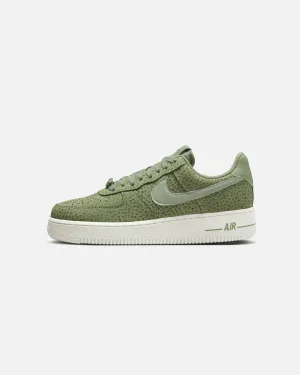 Nike Women's Air Force 1 '07 Premium Sesame/Oil Green Form Ease Wet Grip