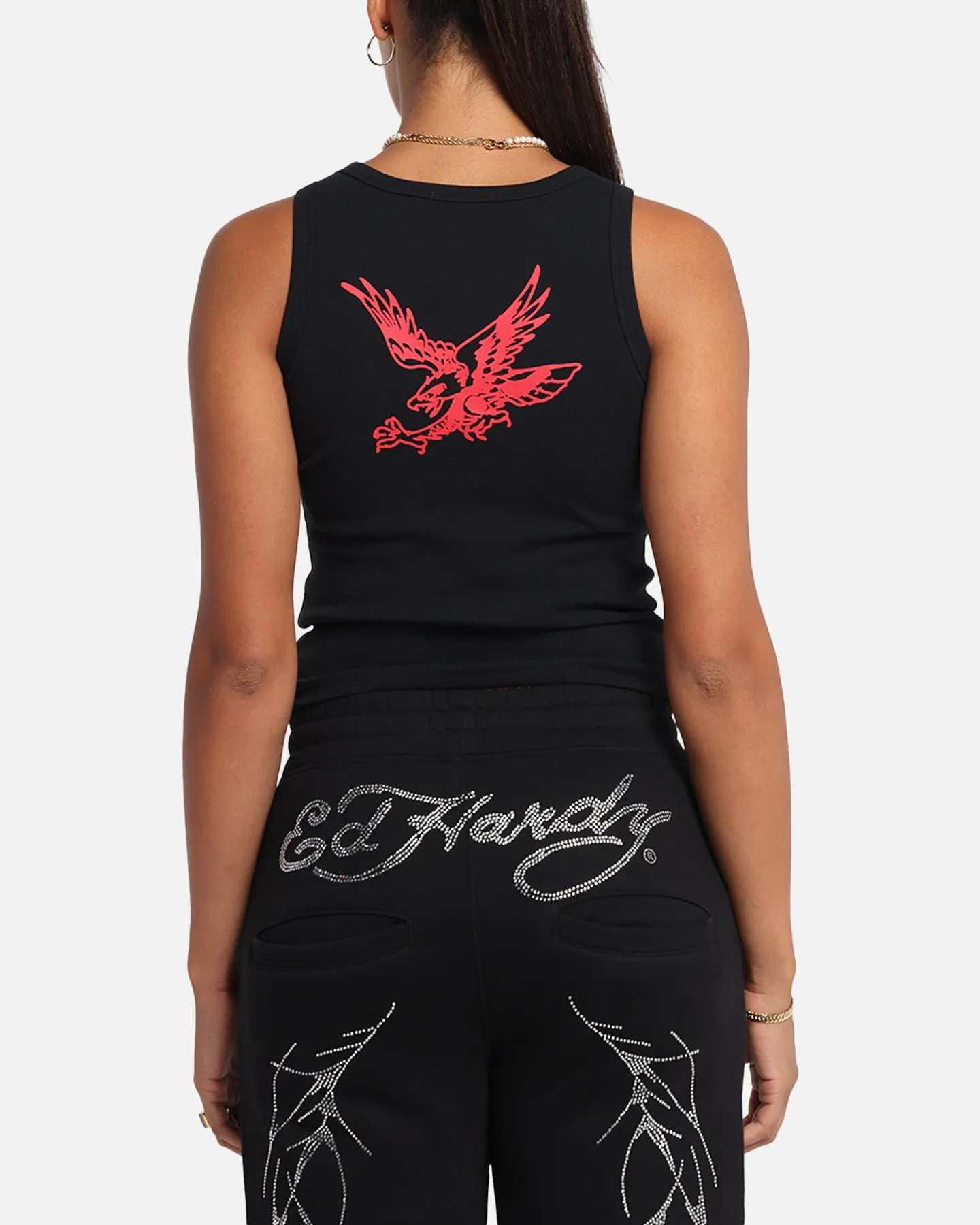 Ed Hardy Women's Tried And True Tank Black All-day style Comfy Style