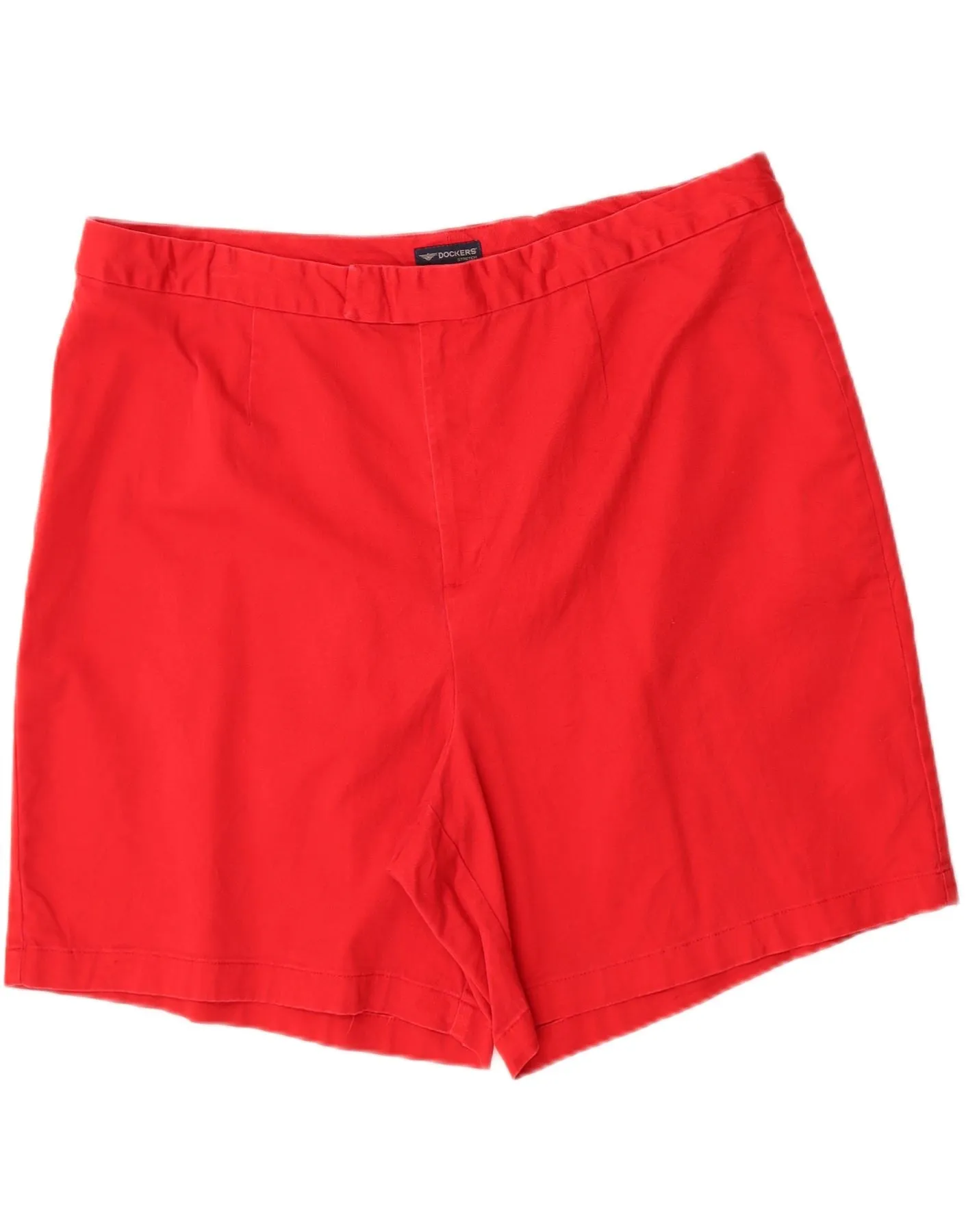 Ergonomic Panel Design DOCKERS Womens Casual Shorts US 22 3XL W42 Red Cotton