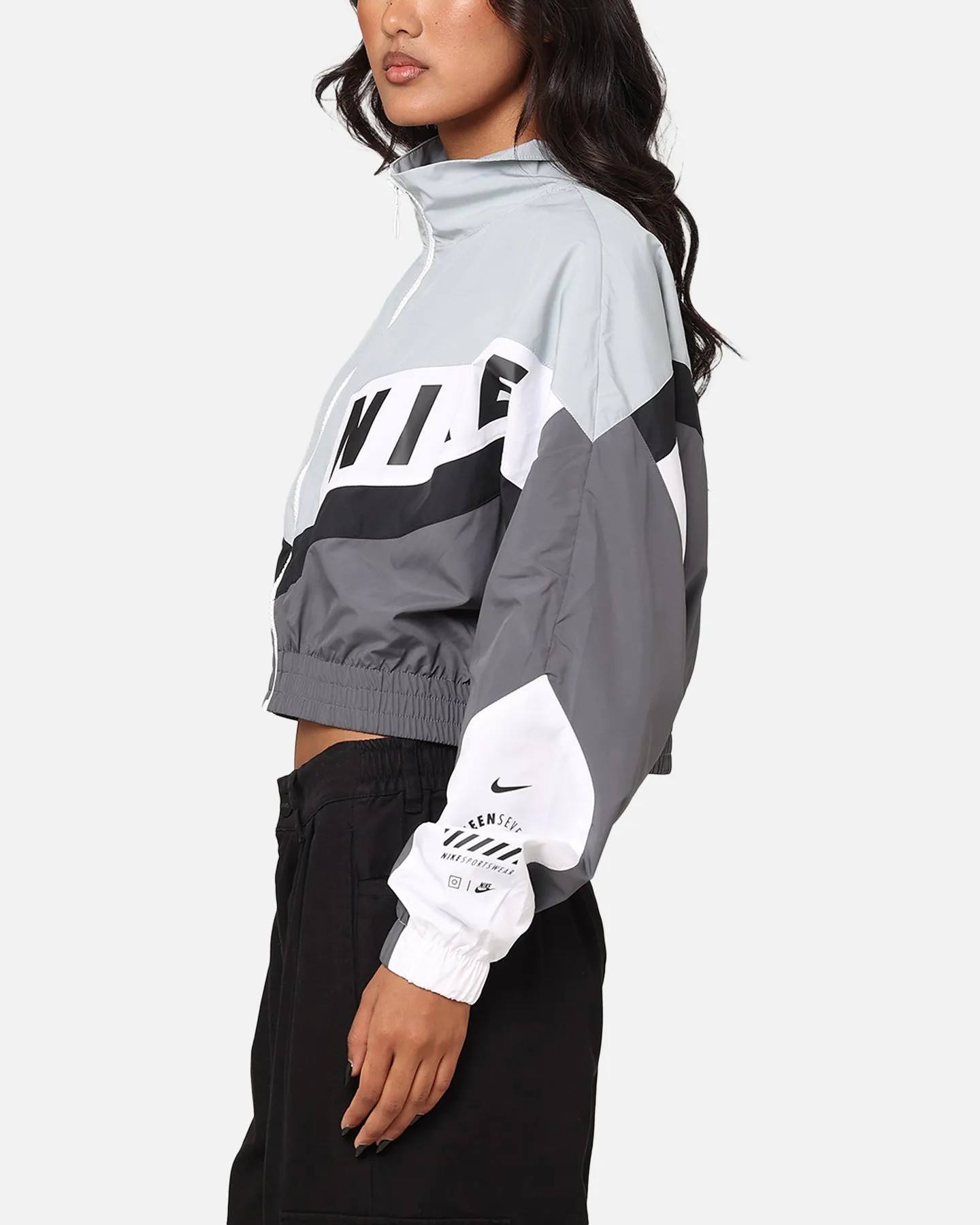 Medal Nike Women's Sportswear Woven Street Jacket Iron Grey/Light Pumice/White