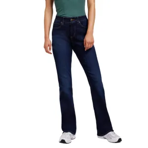 All Time Fit Basic Outfit Lee pantalone jeans da donna a zampa Ultra Lux Comfort 112350781 blu scuro