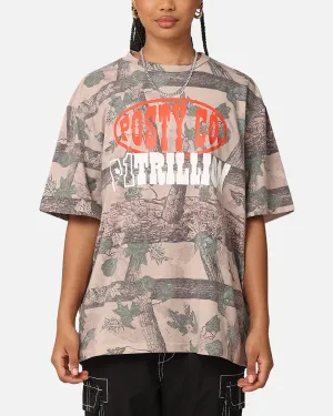 Running Gear Fashion Ready Post Malone Posty Co Camo T-Shirt Camouflage