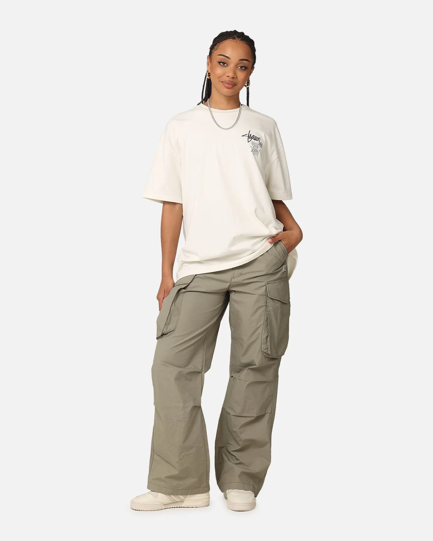 Breathable Look Trendy Piece S Double Choose Your Weapon T-Shirt Washed White
