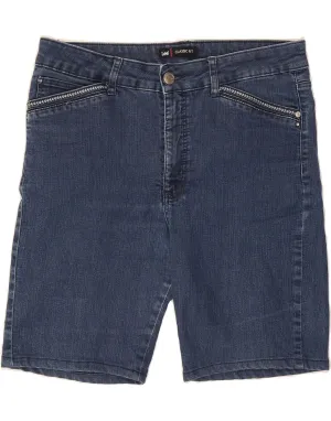 LEE Womens Classic Fit Denim Shorts W32 Large  Blue maternity option Weekend Comfort