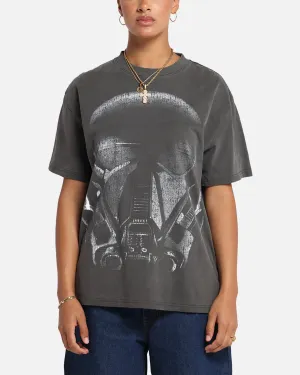 Regular fit normality RibbedNeckBanding 73 Studio Star Wars Death Trooper Vintage T-Shirt Black Wash