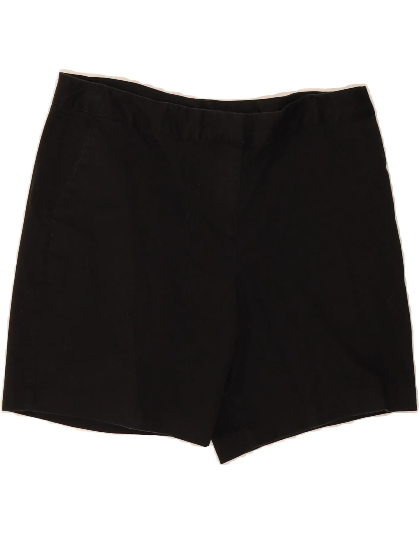IZOD Womens Chino Shorts US 12 Large W34  Black Cotton Durable Waistband