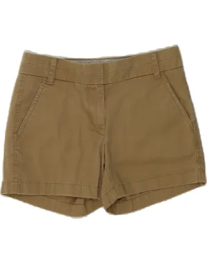 J. CREW Womens Chino Shorts US 0 XS W30 Beige Breezy Design Breathable Stretch