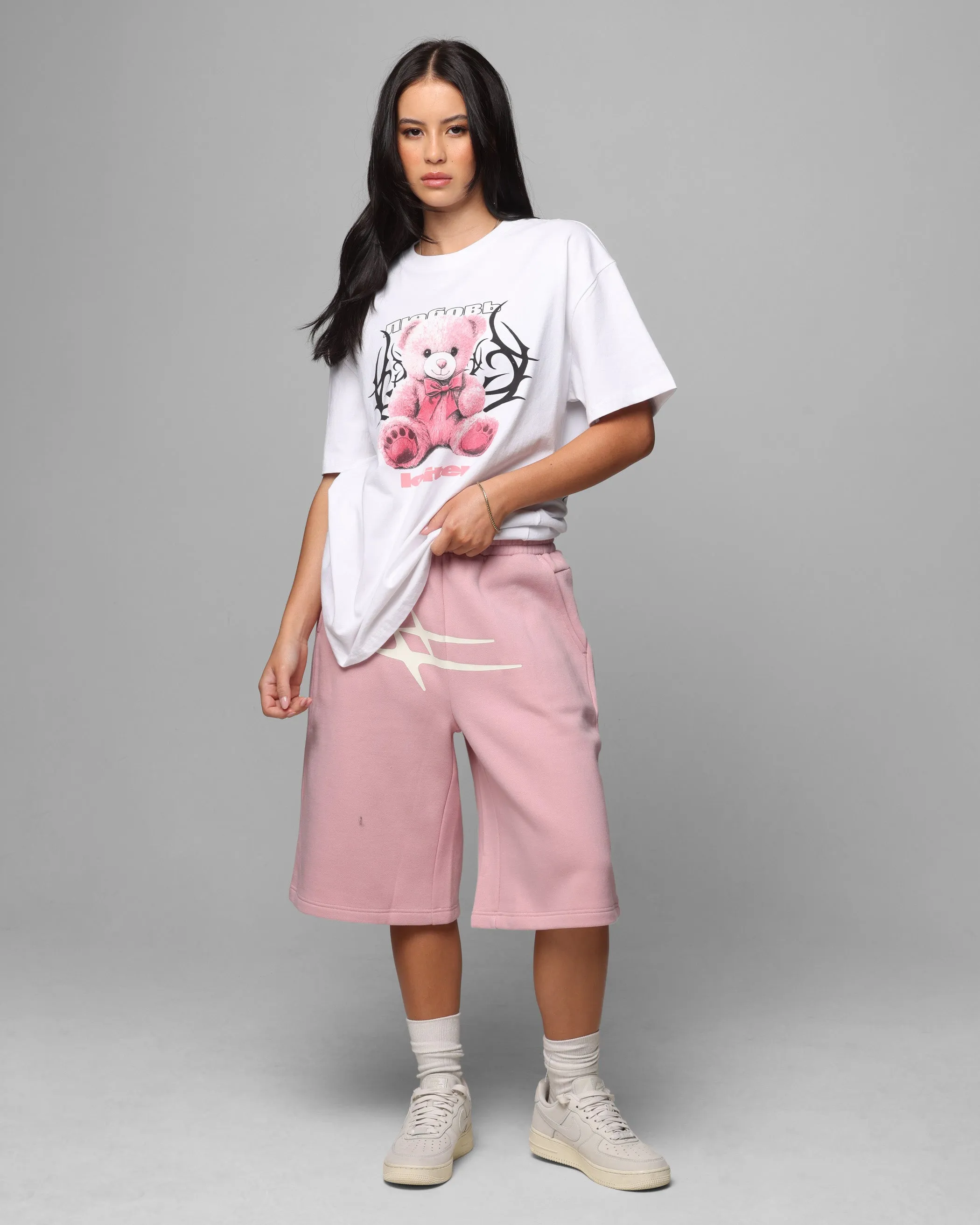 Vintage Style Bold Comfort Loiter Care T-Shirt White