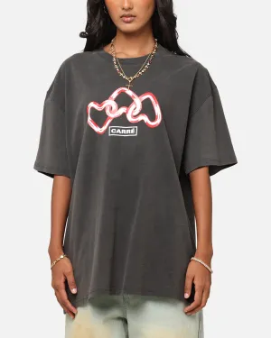 NonIrritating Fabric Cool Design Carre Link T-Shirt Black Wash