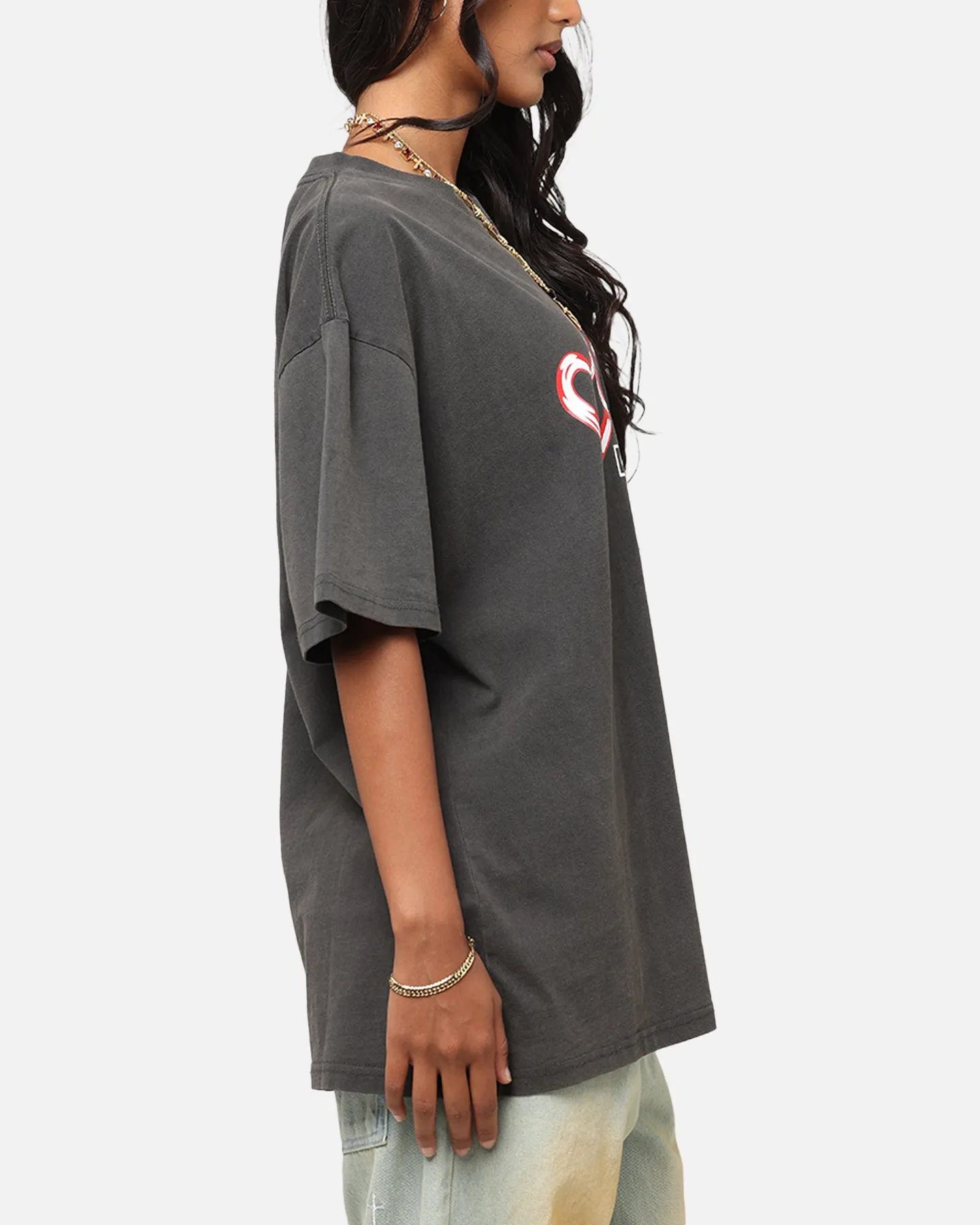 Long Lasting Color Carre Link T-Shirt Black Wash