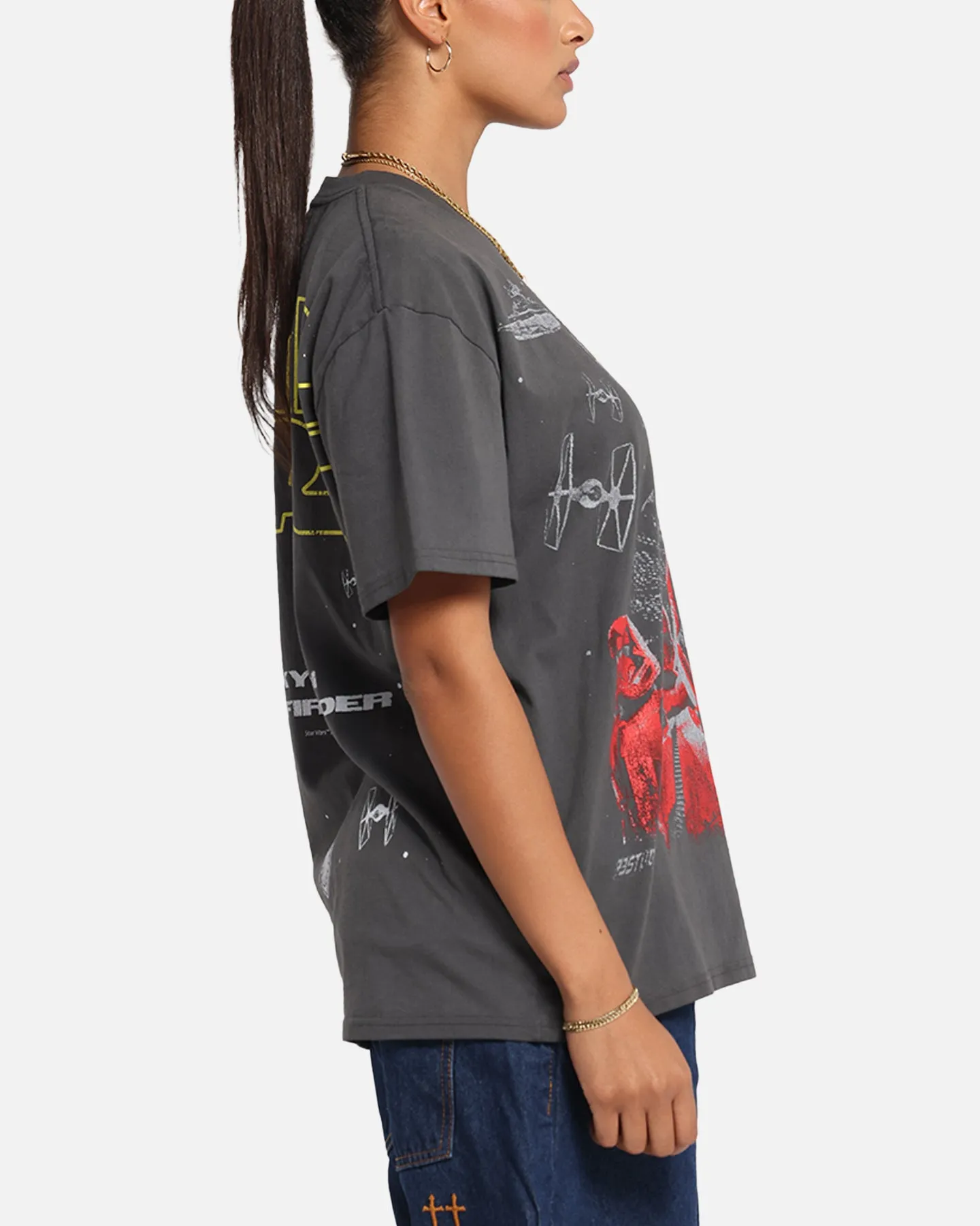 elastic waistband 73 Studio Star Wars Order 66 Vintage T-Shirt Black Wash