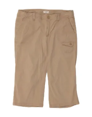 DOCKERS Womens Favorite Fit Bermuda Shorts US 14 XL W36 Beige Cotton Comfy Fit art industry