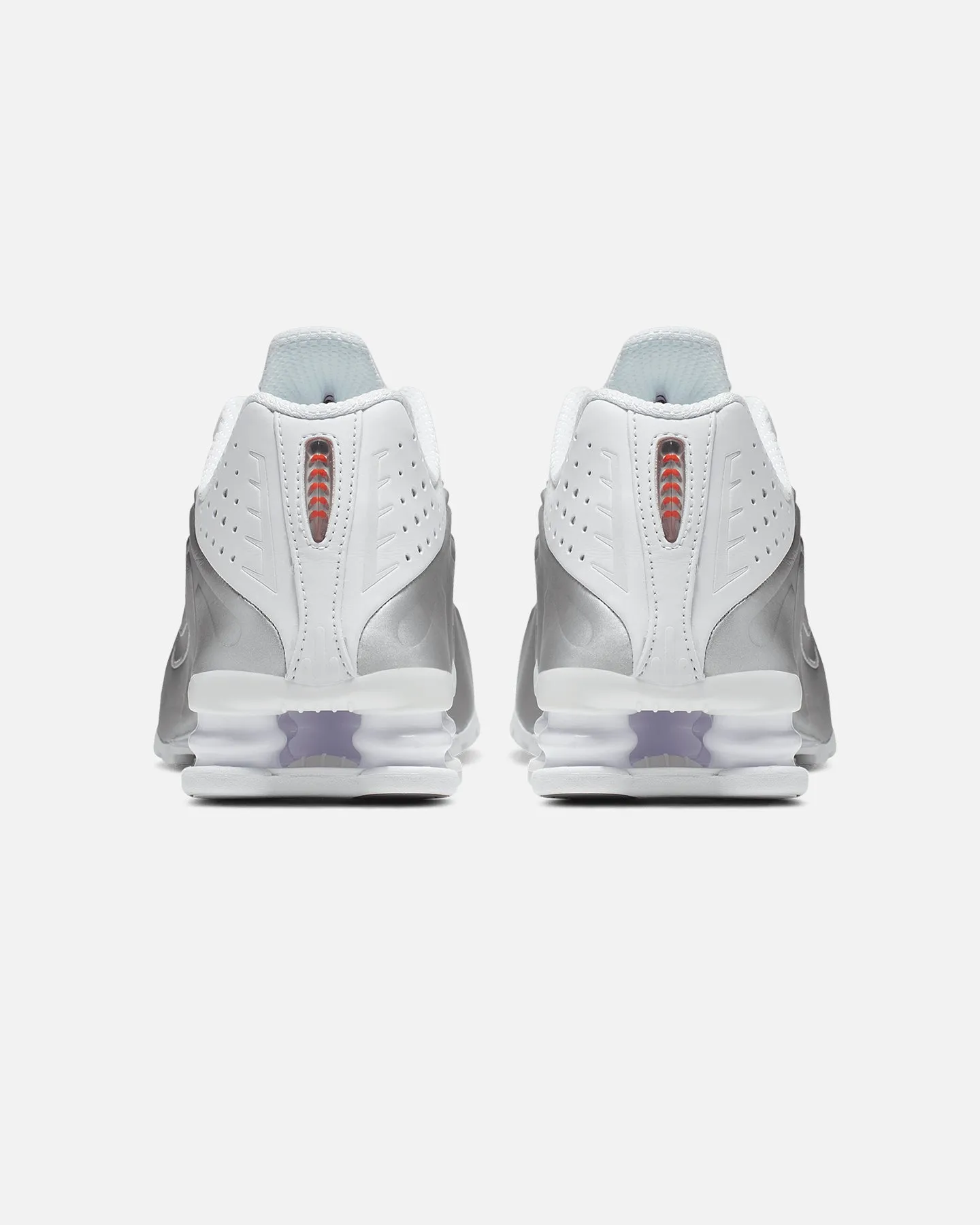 Flexible Sole Digital Run Nike Women's Shox R4 White/White