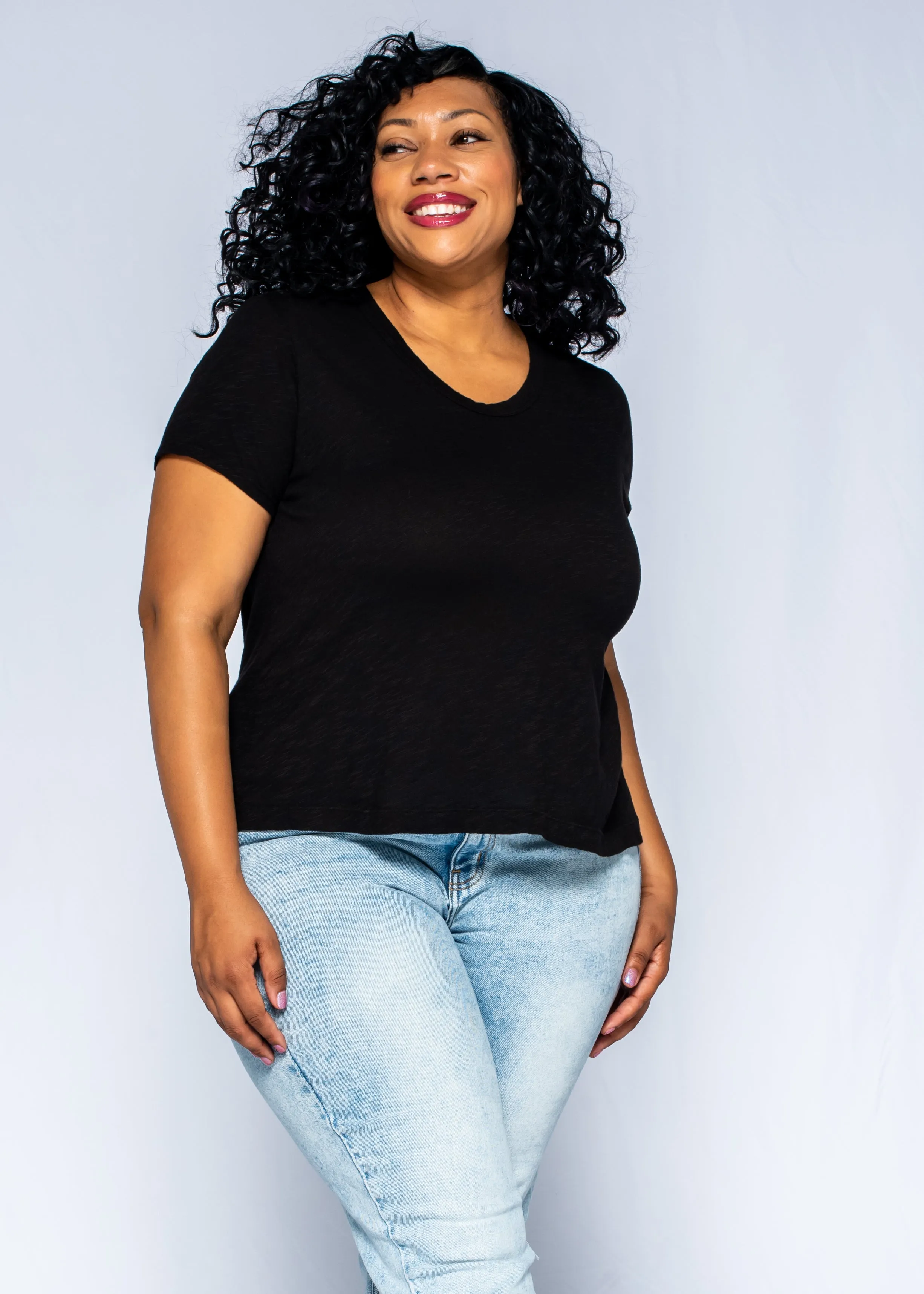 Flattering Cut Fashion-Forward Baby Fit Shrunken Crew Short Sleeve Slim Fit