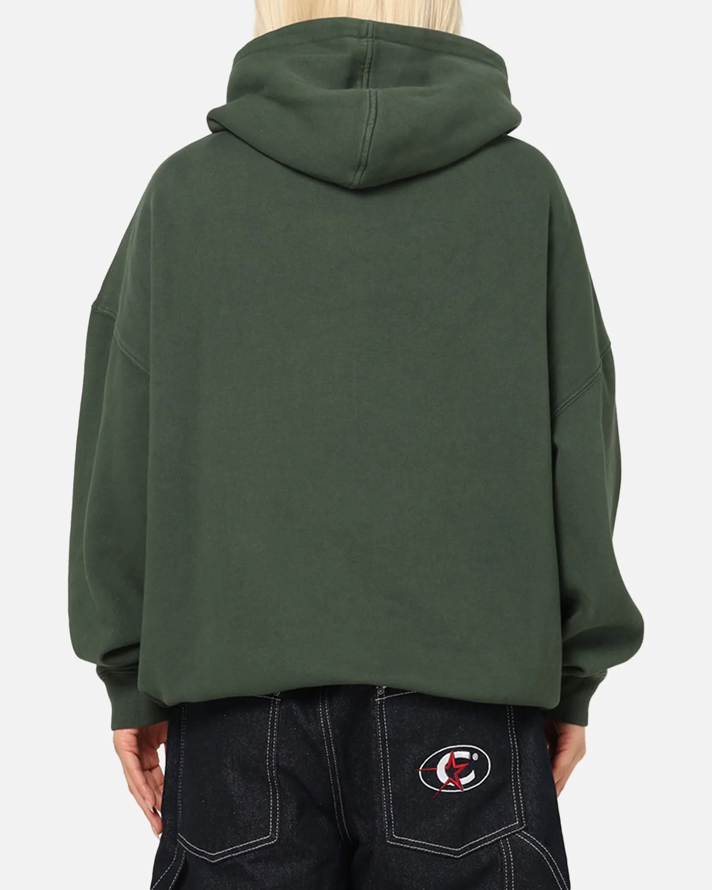 Carre Sacred Letter Hoodie Green Heavyweight Option Anti Pill Technology