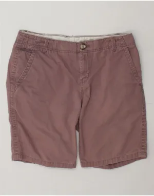 AdjustableDrawstring creative industry EDDIE BAUER Womens Blakely Fit Chino Shorts US 10 Large W34 Purple Cotton