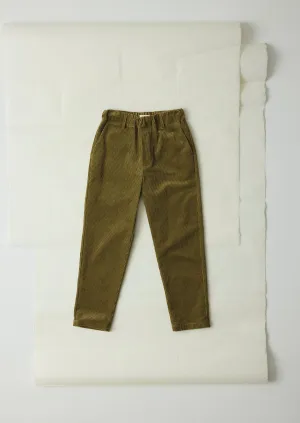 No Wrinkle Gabi Organic Cord Pull On Pants | Antique Olive