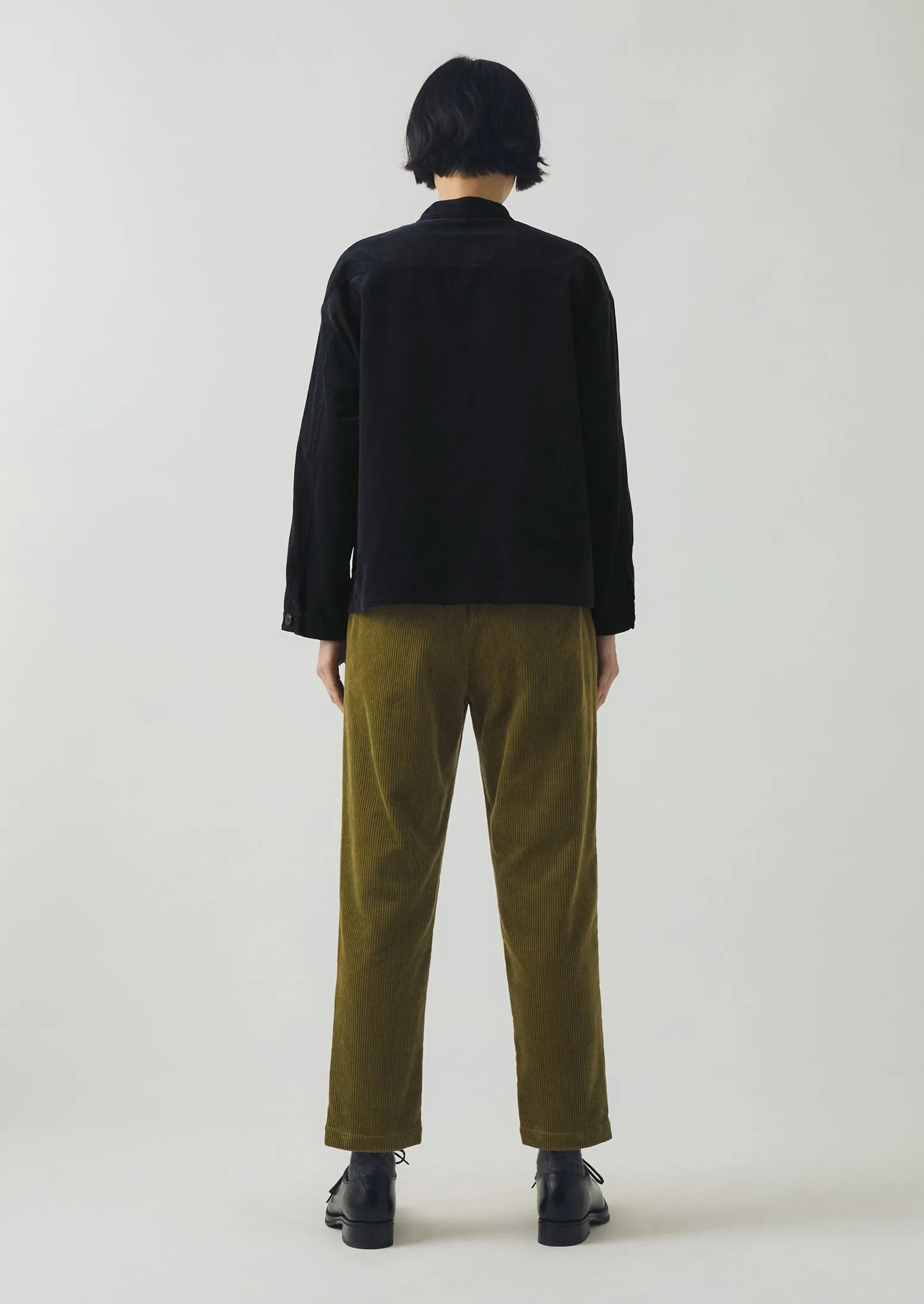 Gabi Organic Cord Pull On Pants | Antique Olive Weekend Style Soft and Stretchy